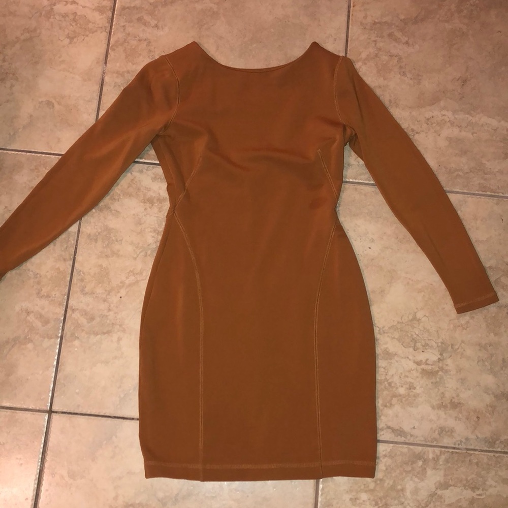 Burnt Mustard/Orange Body Con Dress H&M